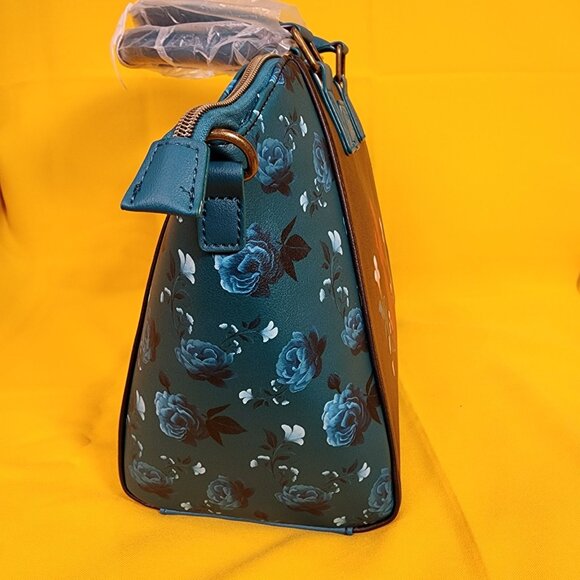 Loungefly Disney Princess Snow White Glitter Apple Floral Satchel Handbag NEW - Picture 9 of 12